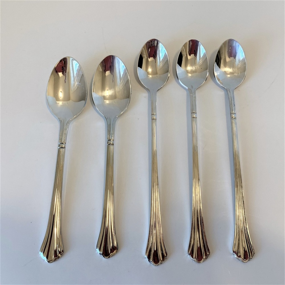 Retroneu Flatware CENTURY Stainless Steel K-18 2 Teaspoons 3 Iced Tea